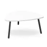 MEDIATOR│Table Basse galet H 34 X L70 cm│3 pieds métal