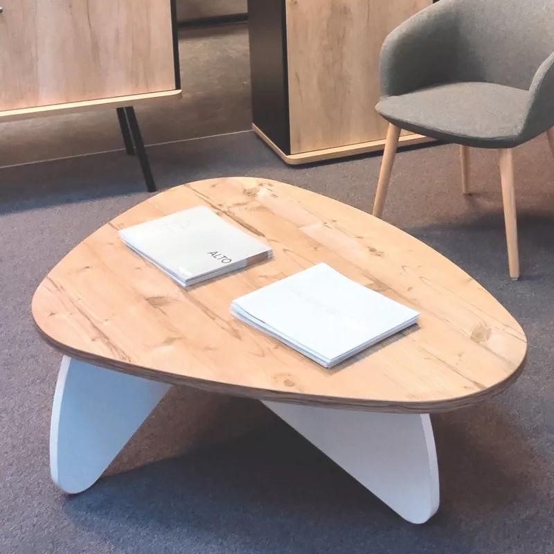 GALET│Table Basse galet H 41 X L120 cm│Pieds structurex