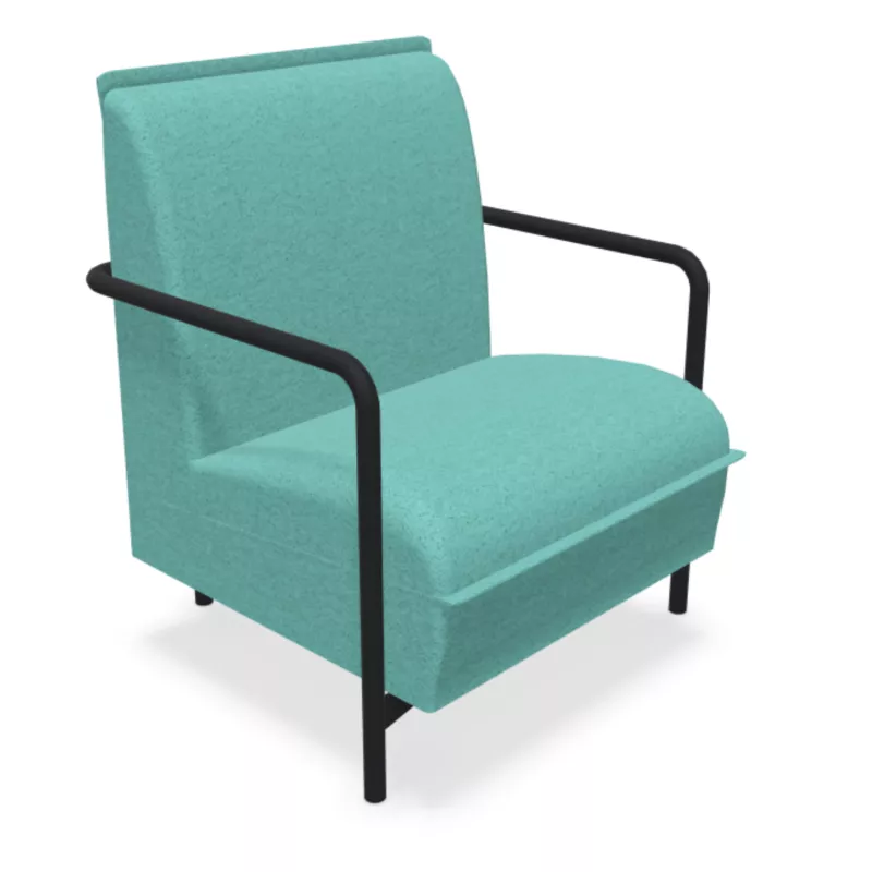ANOUK│Fauteuil d'accueil 1 place│Tissu cat.B