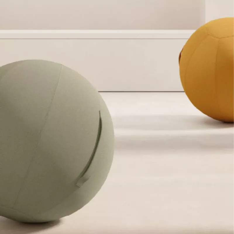 JIM BALL│Ballon ergonomique tapissé│Coloris à choix