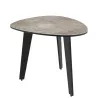 GALET │ Table basse 55 x 45 x 38 cm│Pieds en acier laqué noir mat│coloris céramique à choix