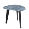 GALET │ Table basse 55 x 45 x 38 cm│Pieds en acier laqué noir mat│coloris céramique à choix