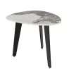 GALET │ Table basse 55 x 45 x 38 cm│Pieds en acier laqué noir mat│coloris céramique à choix