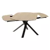 KHEOPS │Table extensible 120/180cm│Pieds en acier laqué noir mat│Coloris à choix