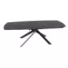 KHEOPS │Table extensible 160/240cm│Pieds en acier laqué noir mat│Coloris à choix
