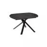 KHEOPS │Table extensible 130/190cm│Pieds en acier laqué noir mat│Coloris à choix