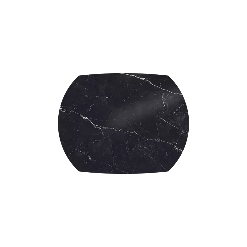 KHEOPS │Table extensible 130/190cm│Pieds en acier laqué noir mat│Coloris à choix