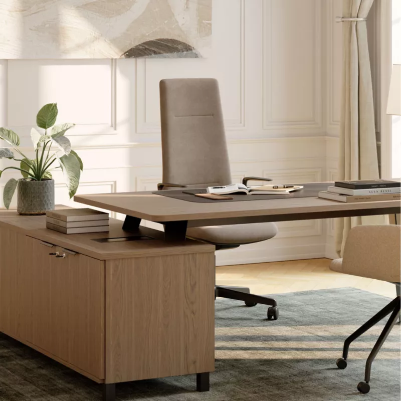 ALTURA│Fauteuil de direction tissu - Dossier Haut - têtière intégrée│Coloris à choix