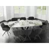 CHARLESTON EXPO│Siège accueil-conférence-repas│Assise pivotante avec rappel│Anthracite