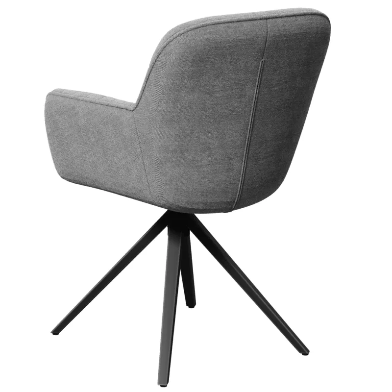 CHARLESTON EXPO│Siège accueil-conférence-repas│Assise pivotante avec rappel│Gris clair