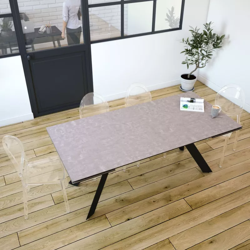 ONTARIO │Table extensible L 190-270 cm│Plateau céramique│Coloris à choix