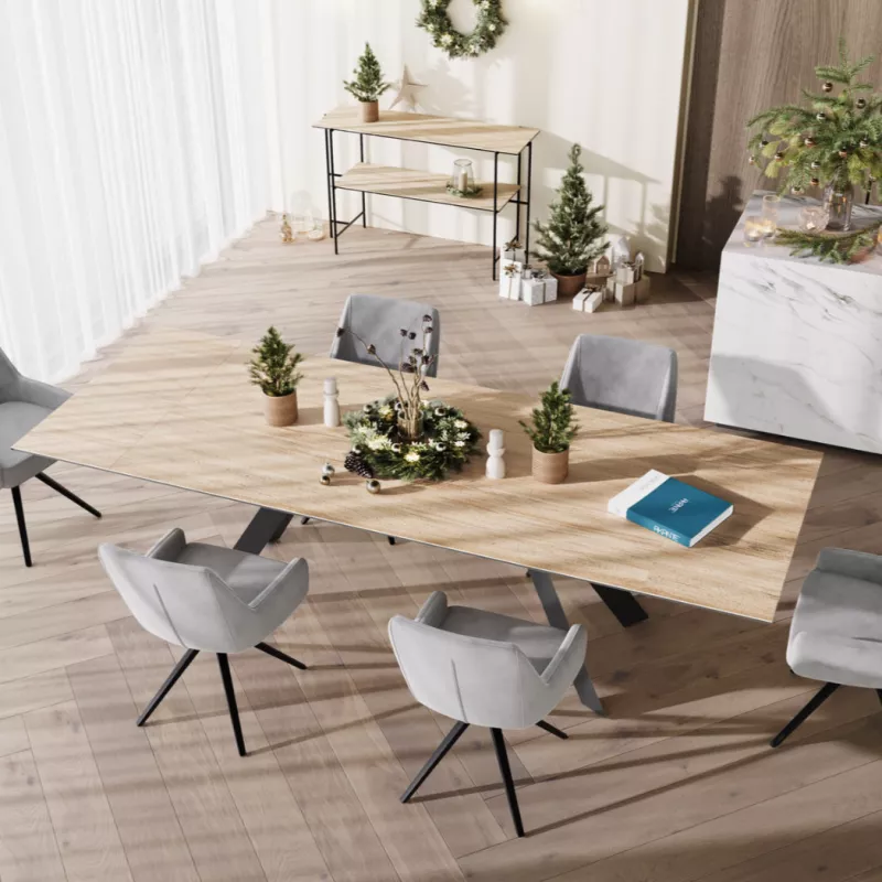 ONTARIO │Table extensible L 190-270 cm│Plateau céramique│Coloris à choix