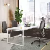 MUNIK│Fauteuil de direction│Têtière│Mousse injectée│cuir noir