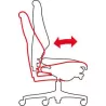 GIROFLEX®│Fauteuil modèle 64-3078│dossier bas│Tissu noir neuf