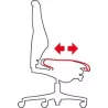 GIROFLEX®│Fauteuil modèle 64-3078│dossier bas│Tissu noir neuf