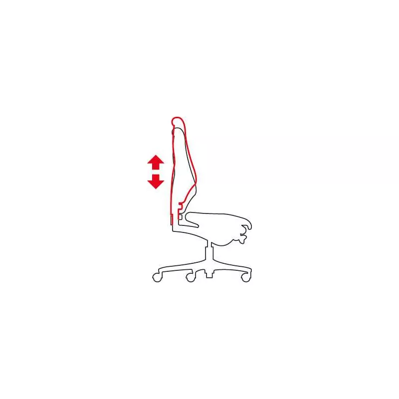 GIROFLEX®│Fauteuil modèle 64-3078│dossier bas│Tissu noir neuf