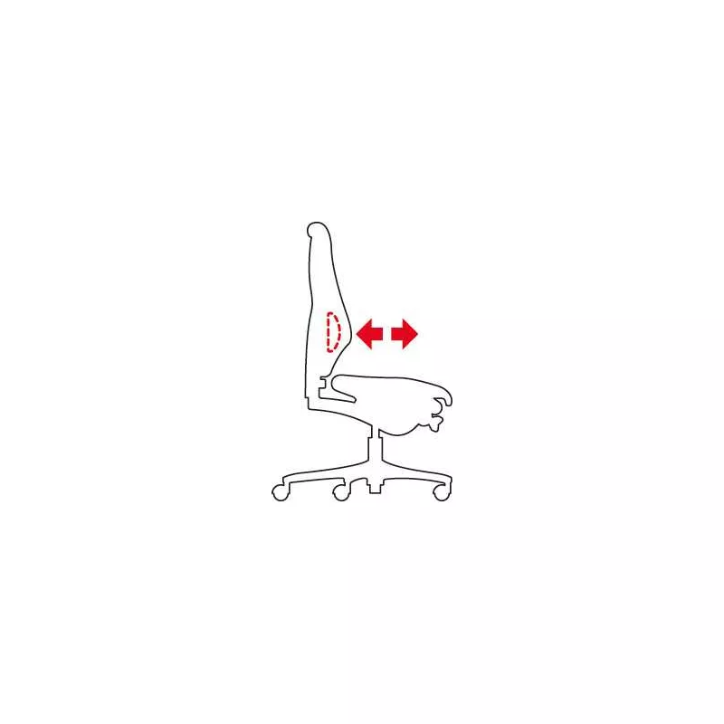 GIROFLEX®│Fauteuil modèle 64-3078│dossier bas│Tissu noir neuf
