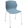 MY FRILL│Chaise Monocoque│4 pieds acier blanc│Coloris à choix