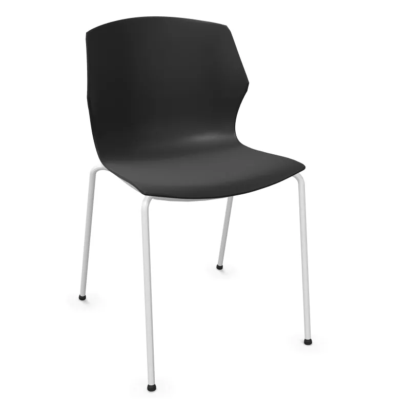 MY FRILL│Chaise Monocoque│4 pieds acier blanc│Coloris à choix