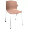 MY FRILL│Chaise Monocoque│4 pieds acier blanc│Coloris à choix