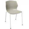 MY FRILL│Chaise Monocoque│4 pieds acier blanc│Coloris à choix