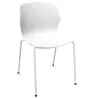 MY FRILL│Chaise Monocoque│4 pieds acier blanc│Coloris à choix