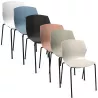 MY FRILL│Chaise Monocoque│4 pieds acier noir│Coloris à choix