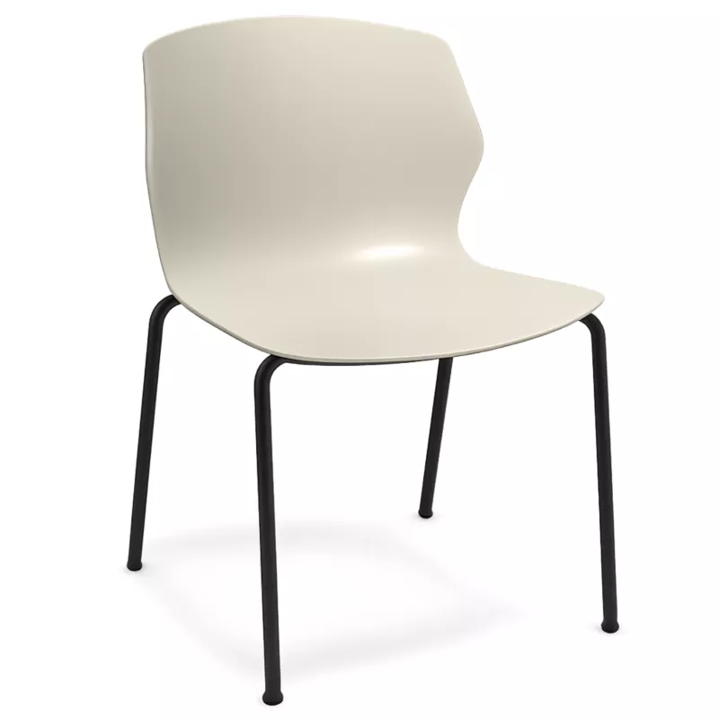MY FRILL│Chaise Monocoque│4 pieds acier noir│Coloris à choix