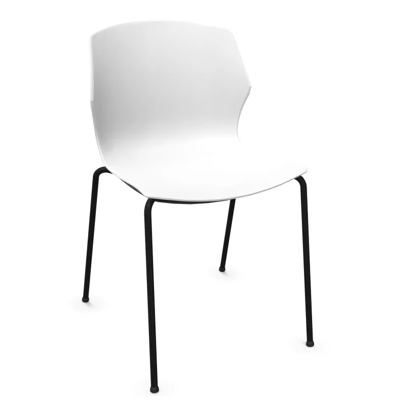 MY FRILL│Chaise Monocoque│4 pieds acier noir│Coloris à choix