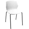 MY FRILL│Chaise Monocoque│4 pieds acier noir│Coloris à choix