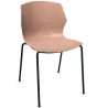 MY FRILL│Chaise Monocoque│4 pieds acier noir│Coloris à choix