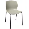 MY FRILL│Chaise Monocoque│4 pieds acier noir│Coloris à choix