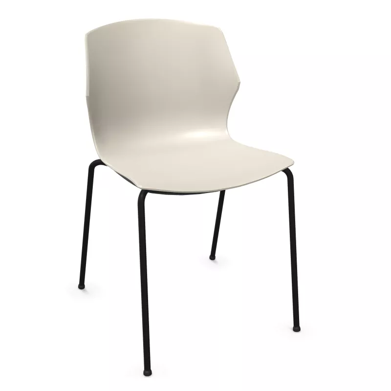 MY FRILL│Chaise Monocoque│4 pieds acier noir│Coloris à choix
