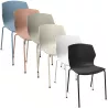 MY FRILL│Chaise Monocoque│4 pieds acier assortis à la coque│Coloris à choix