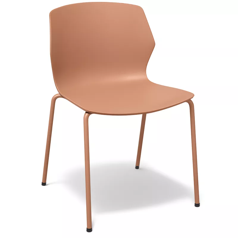 MY FRILL│Chaise Monocoque│4 pieds acier assortis à la coque│Coloris à choix