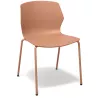 MY FRILL│Chaise Monocoque│4 pieds acier assortis à la coque│Coloris à choix