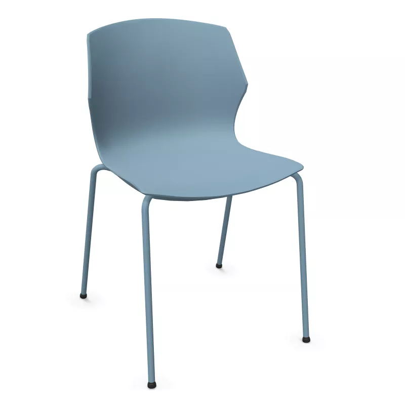 MY FRILL│Chaise Monocoque│4 pieds acier assortis à la coque│Coloris à choix