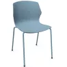 MY FRILL│Chaise Monocoque│4 pieds acier assortis à la coque│Coloris à choix