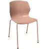 MY FRILL│Chaise Monocoque│4 pieds acier assortis à la coque│Coloris à choix