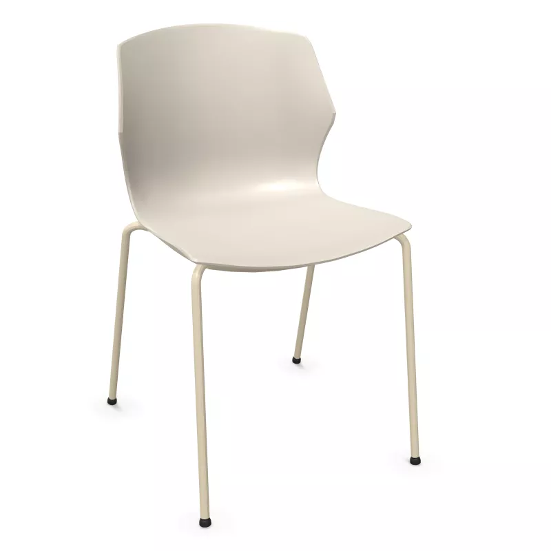 MY FRILL│Chaise Monocoque│4 pieds acier assortis à la coque│Coloris à choix