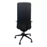ALTURA EXPO│Fauteuil de direction cuir - Dossier Haut - têtière intégrée│Noir
