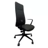 ALTURA EXPO│Fauteuil de direction cuir - Dossier Haut - têtière intégrée│Noir