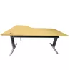 IDOL│Bureau retour à droite L180/80xP120/60│Chêne clair/Gris aluminium