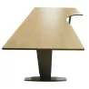 IDOL│Bureau retour à droite L180/80xP120/60│Chêne clair/Gris aluminium