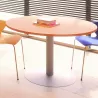 ENSEMBLE│Table ronde pied central│100 cm│ 3-4 personnes