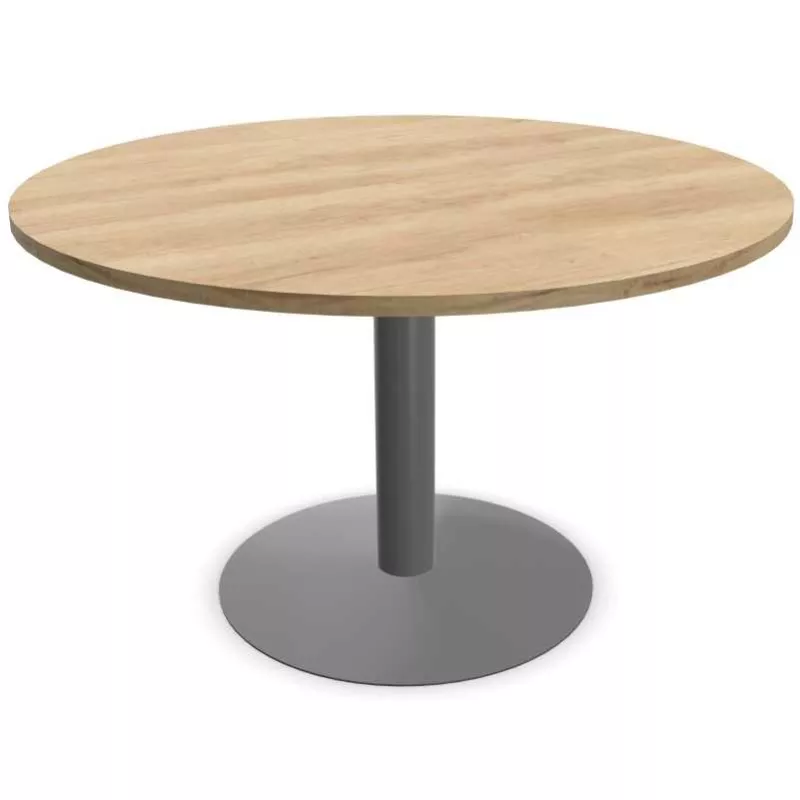 ENSEMBLE│Table ronde pied central│100 cm│ 3-4 personnes