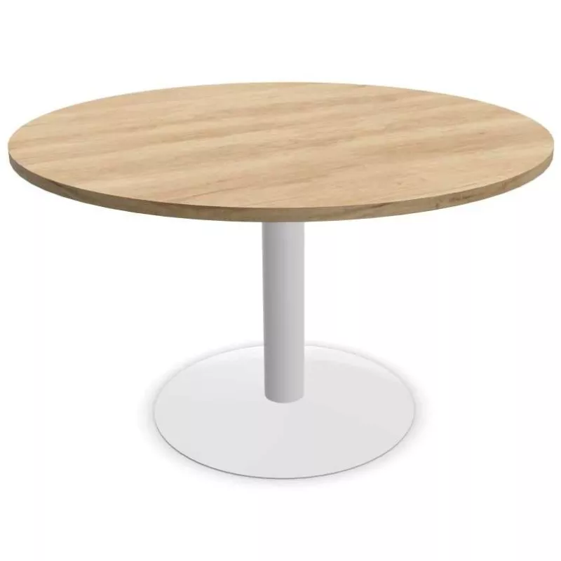 ENSEMBLE│Table ronde pied central│100 cm│ 3-4 personnes