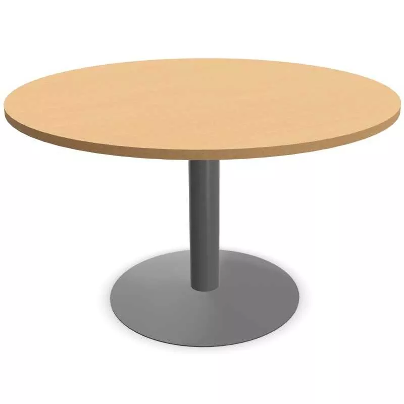 ENSEMBLE│Table ronde pied central│100 cm│ 3-4 personnes