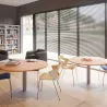 ENSEMBLE│Table ronde pied central│100 cm│ 3-4 personnes