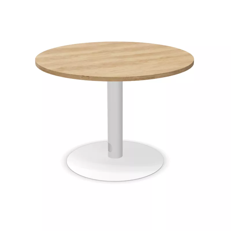 ENSEMBLE│Table ronde pied central│100 cm│ 3-4 personnes